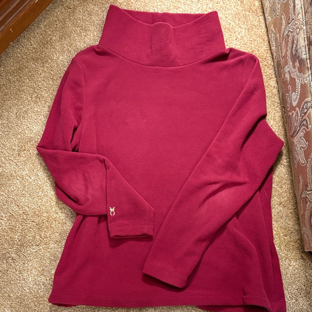 Dudley Stephens Rich Red Cowl Neck Sweater